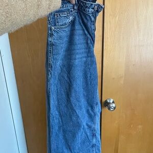 Classic Blue Women's Wide Leg Jeans